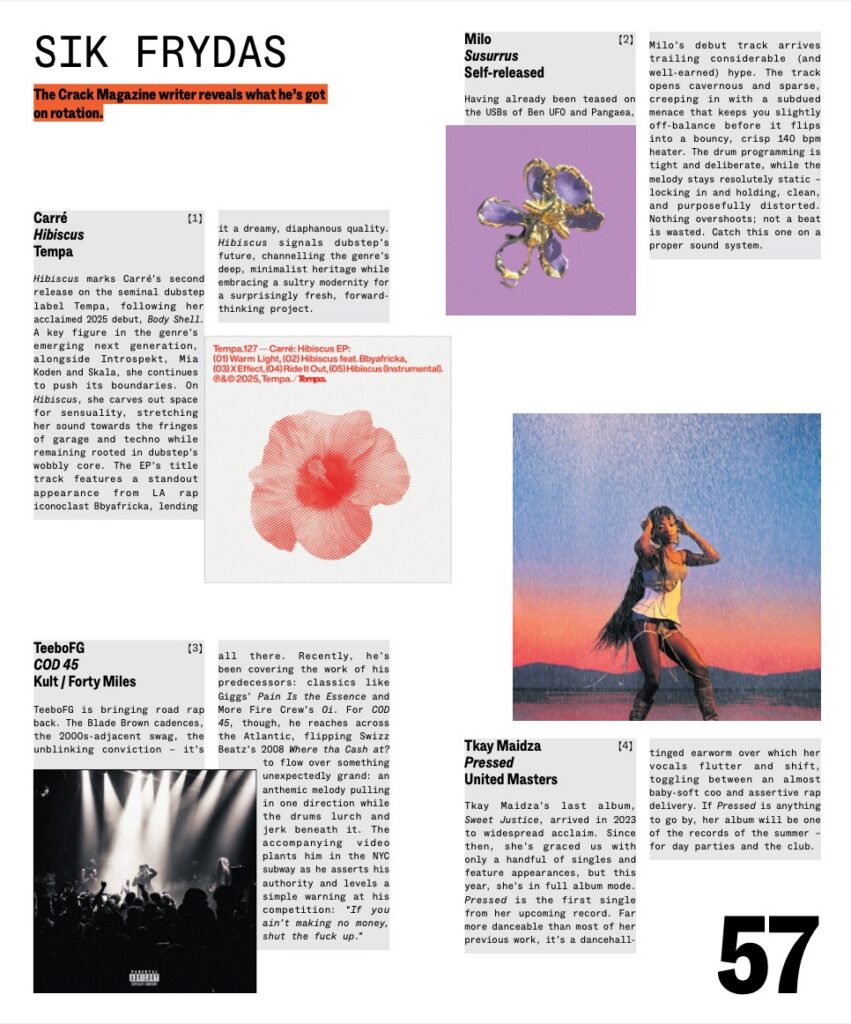 Tkay Maidza Crack Magazine feature by Lucid Publicity